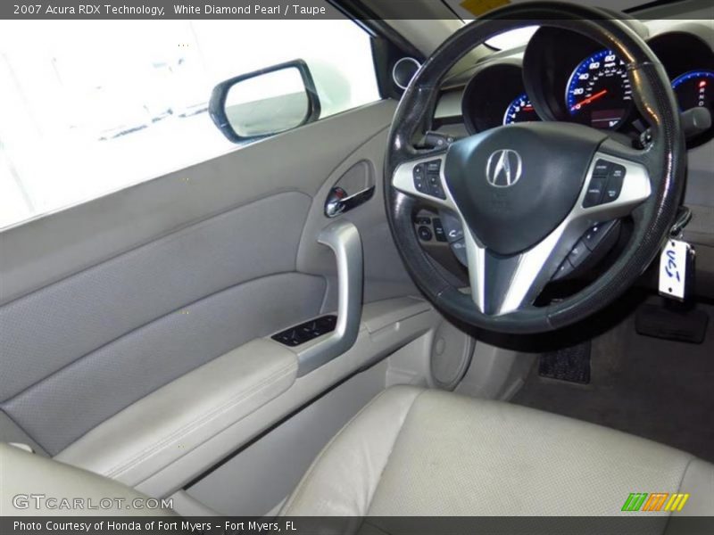 White Diamond Pearl / Taupe 2007 Acura RDX Technology