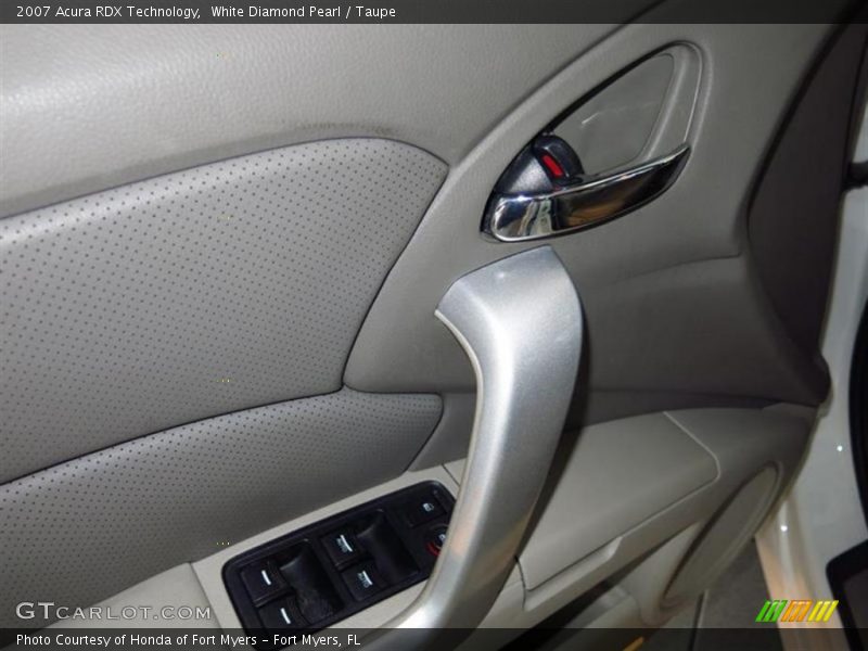 White Diamond Pearl / Taupe 2007 Acura RDX Technology