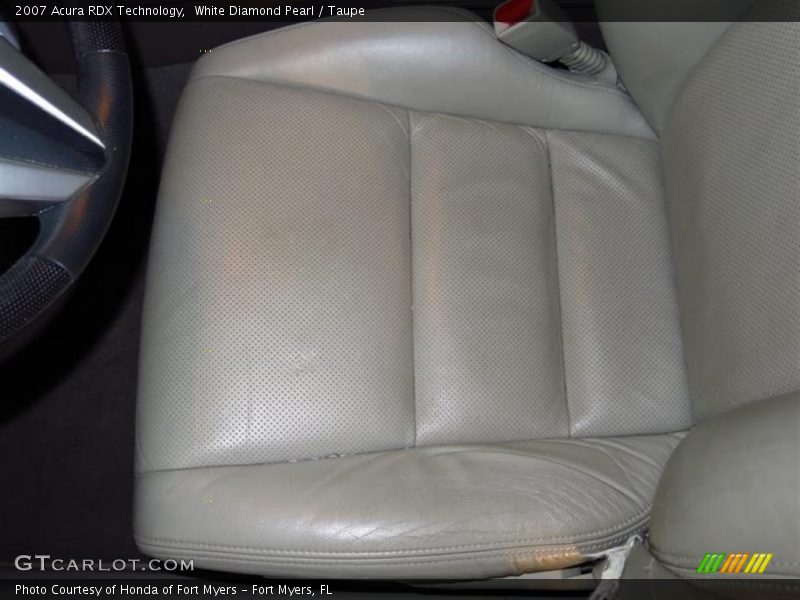 White Diamond Pearl / Taupe 2007 Acura RDX Technology