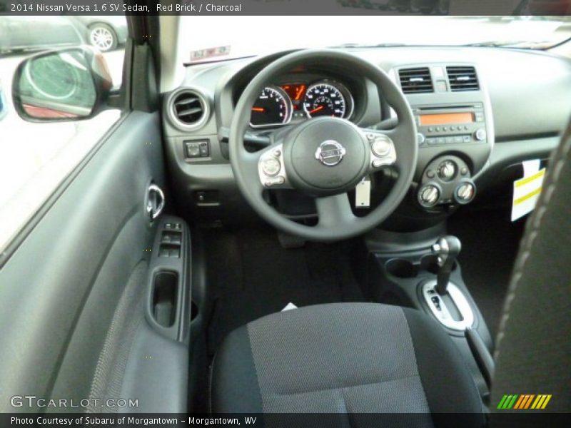 Red Brick / Charcoal 2014 Nissan Versa 1.6 SV Sedan