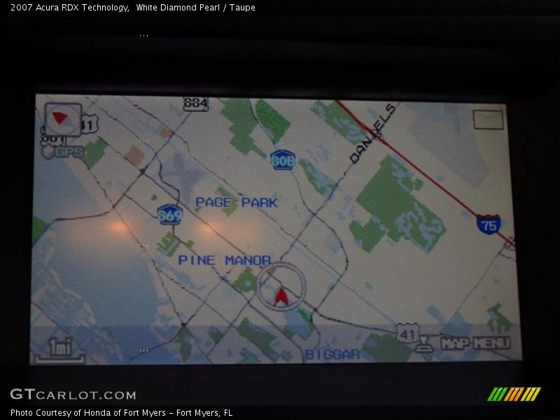 White Diamond Pearl / Taupe 2007 Acura RDX Technology