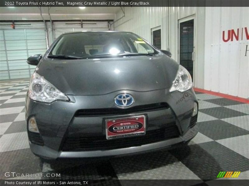 Magnetic Gray Metallic / Light Blue Gray/Black 2012 Toyota Prius c Hybrid Two