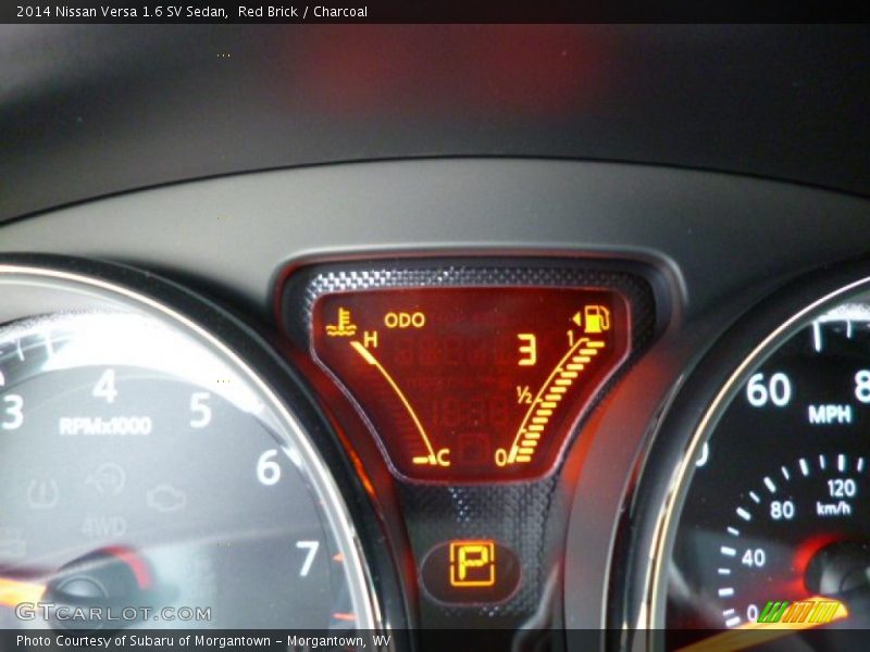 Red Brick / Charcoal 2014 Nissan Versa 1.6 SV Sedan
