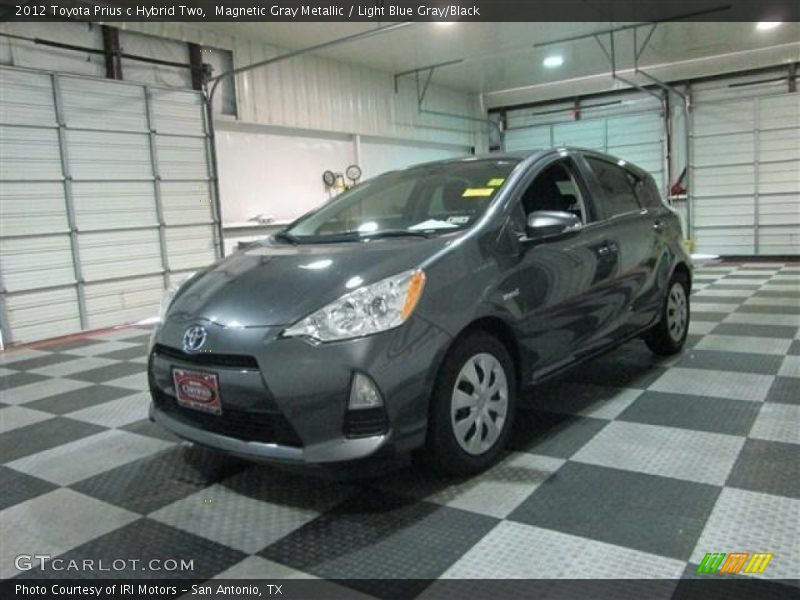Magnetic Gray Metallic / Light Blue Gray/Black 2012 Toyota Prius c Hybrid Two