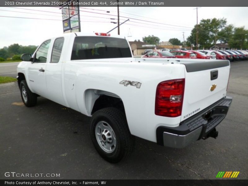 Summit White / Dark Titanium 2013 Chevrolet Silverado 2500HD LS Extended Cab 4x4