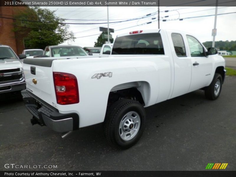 Summit White / Dark Titanium 2013 Chevrolet Silverado 2500HD LS Extended Cab 4x4