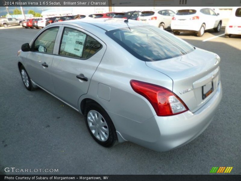 Brilliant Silver / Charcoal 2014 Nissan Versa 1.6 S Sedan