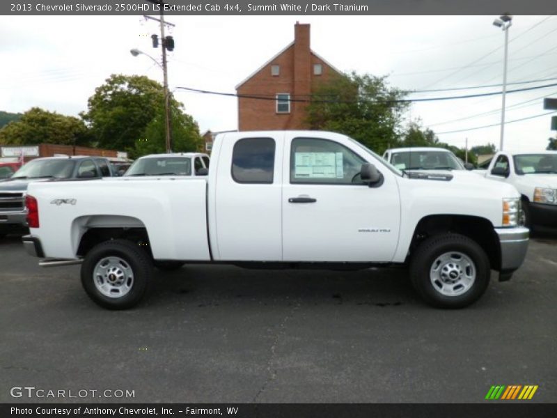 Summit White / Dark Titanium 2013 Chevrolet Silverado 2500HD LS Extended Cab 4x4