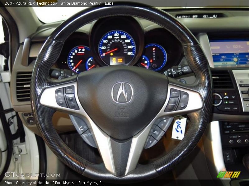 White Diamond Pearl / Taupe 2007 Acura RDX Technology