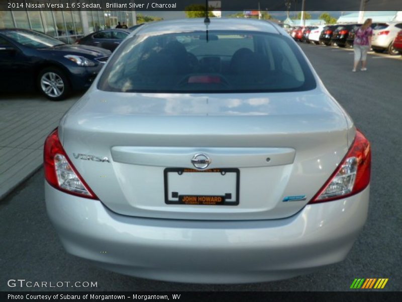 Brilliant Silver / Charcoal 2014 Nissan Versa 1.6 S Sedan