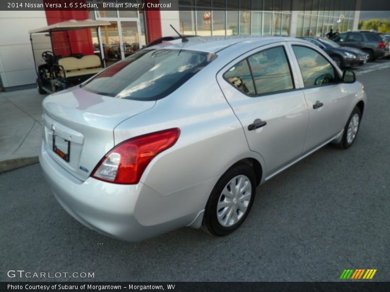 Brilliant Silver / Charcoal 2014 Nissan Versa 1.6 S Sedan