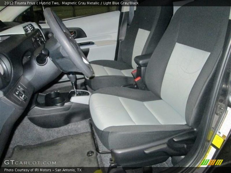 Magnetic Gray Metallic / Light Blue Gray/Black 2012 Toyota Prius c Hybrid Two