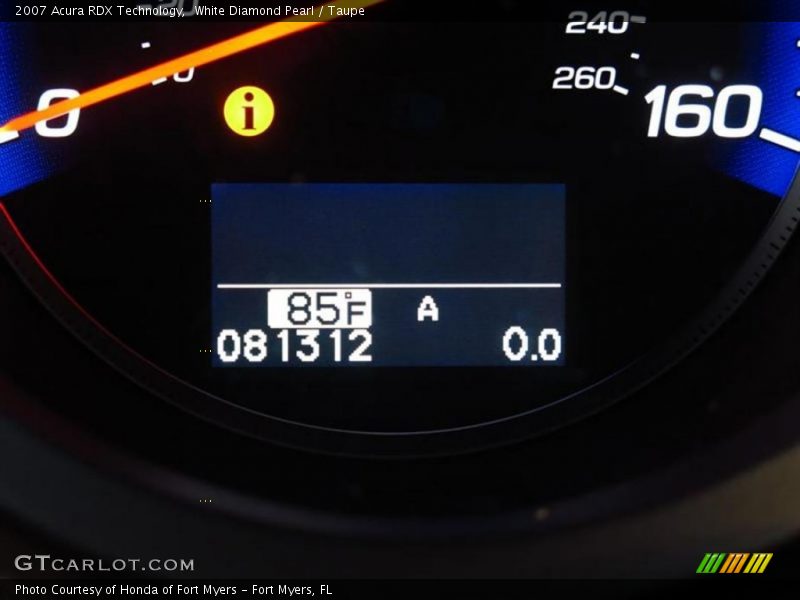 White Diamond Pearl / Taupe 2007 Acura RDX Technology