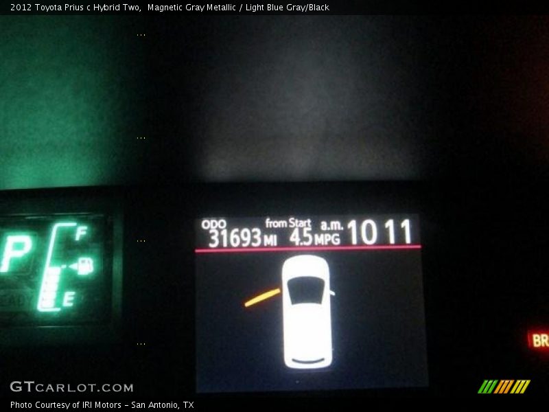 Magnetic Gray Metallic / Light Blue Gray/Black 2012 Toyota Prius c Hybrid Two