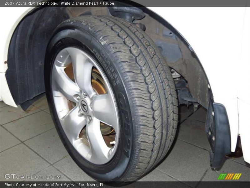 White Diamond Pearl / Taupe 2007 Acura RDX Technology
