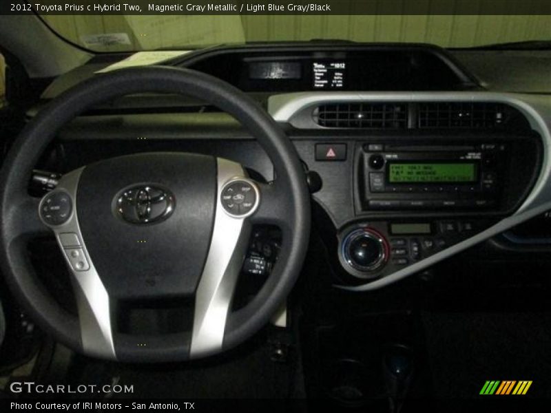 Magnetic Gray Metallic / Light Blue Gray/Black 2012 Toyota Prius c Hybrid Two