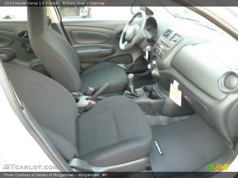 Brilliant Silver / Charcoal 2014 Nissan Versa 1.6 S Sedan
