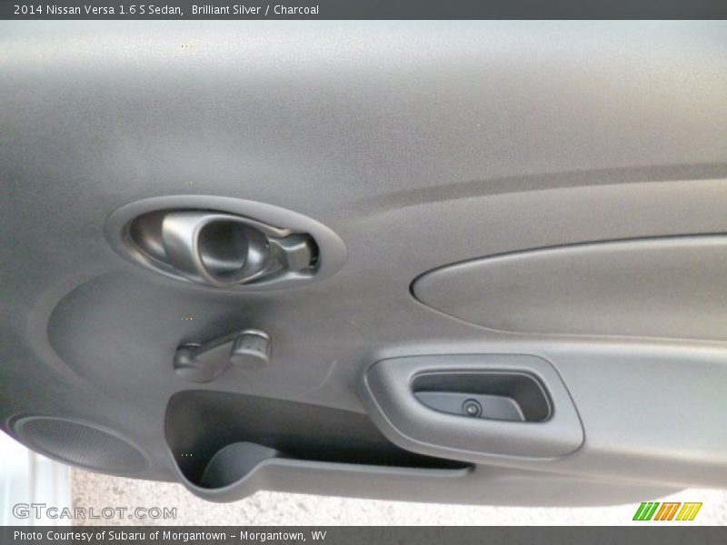Brilliant Silver / Charcoal 2014 Nissan Versa 1.6 S Sedan
