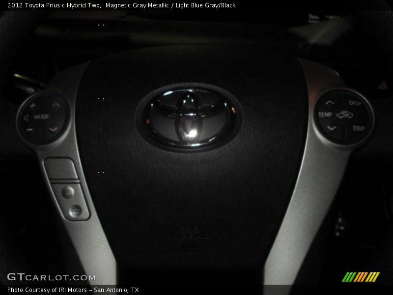 Magnetic Gray Metallic / Light Blue Gray/Black 2012 Toyota Prius c Hybrid Two