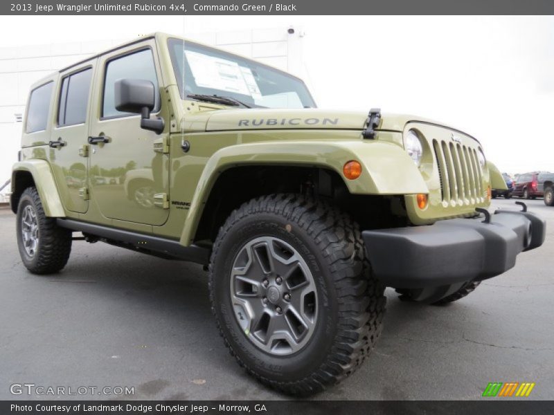 Front 3/4 View of 2013 Wrangler Unlimited Rubicon 4x4