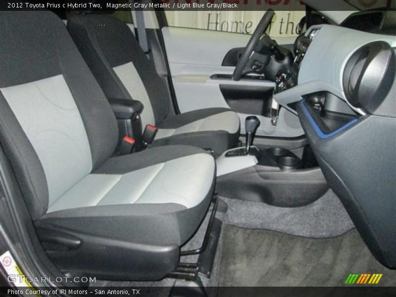 Magnetic Gray Metallic / Light Blue Gray/Black 2012 Toyota Prius c Hybrid Two