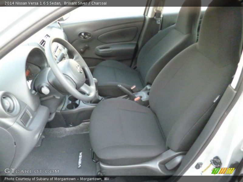 Brilliant Silver / Charcoal 2014 Nissan Versa 1.6 S Sedan