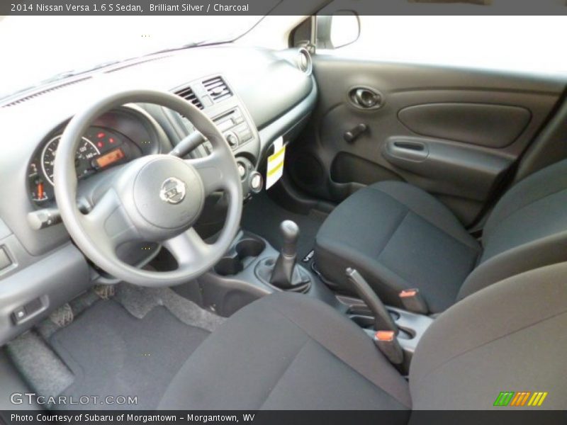 Brilliant Silver / Charcoal 2014 Nissan Versa 1.6 S Sedan