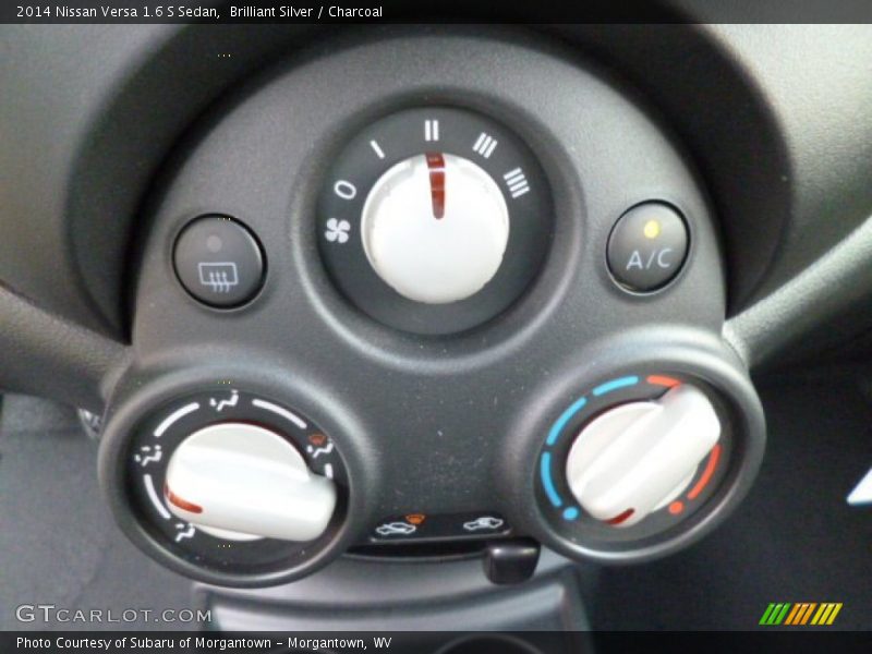 Brilliant Silver / Charcoal 2014 Nissan Versa 1.6 S Sedan