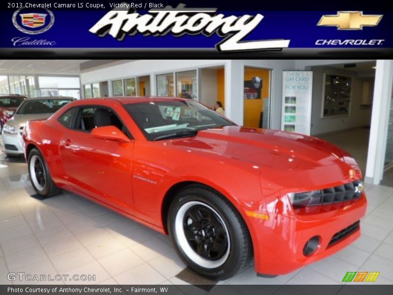 Victory Red / Black 2013 Chevrolet Camaro LS Coupe