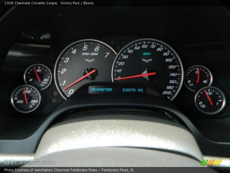 Victory Red / Ebony 2008 Chevrolet Corvette Coupe