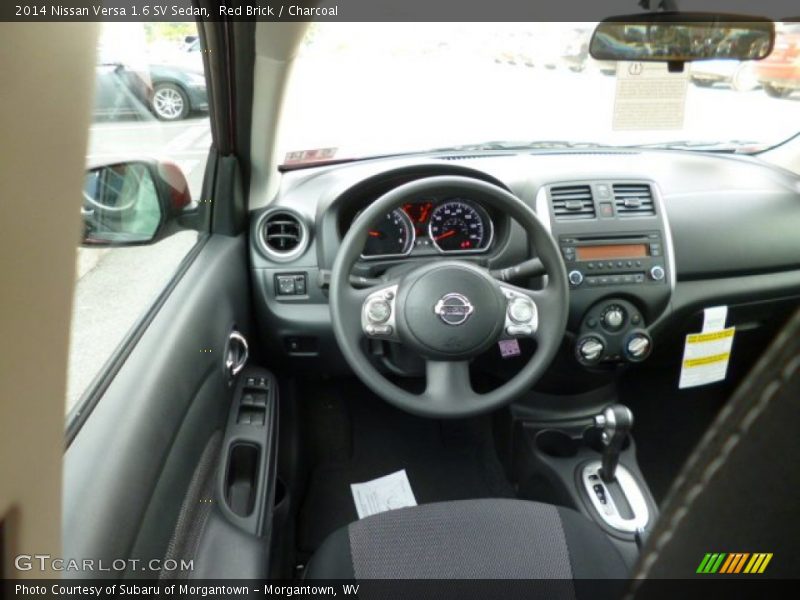 Red Brick / Charcoal 2014 Nissan Versa 1.6 SV Sedan