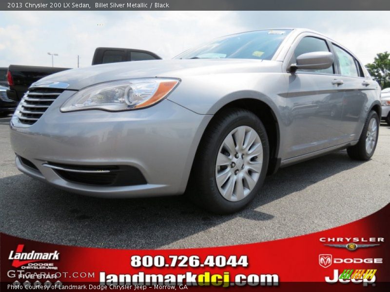 Billet Silver Metallic / Black 2013 Chrysler 200 LX Sedan