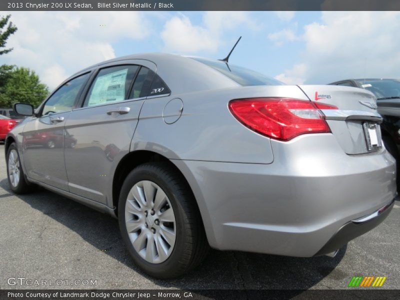 Billet Silver Metallic / Black 2013 Chrysler 200 LX Sedan
