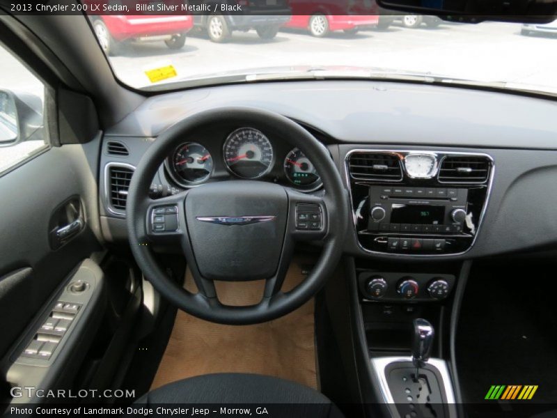 Billet Silver Metallic / Black 2013 Chrysler 200 LX Sedan