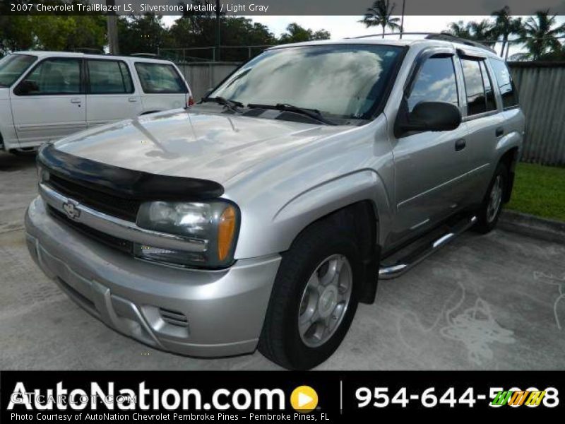 Silverstone Metallic / Light Gray 2007 Chevrolet TrailBlazer LS