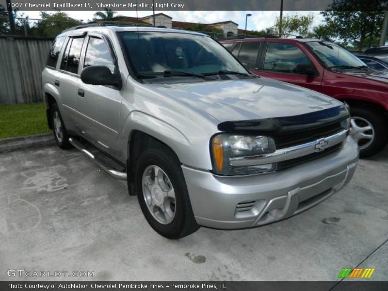 Silverstone Metallic / Light Gray 2007 Chevrolet TrailBlazer LS