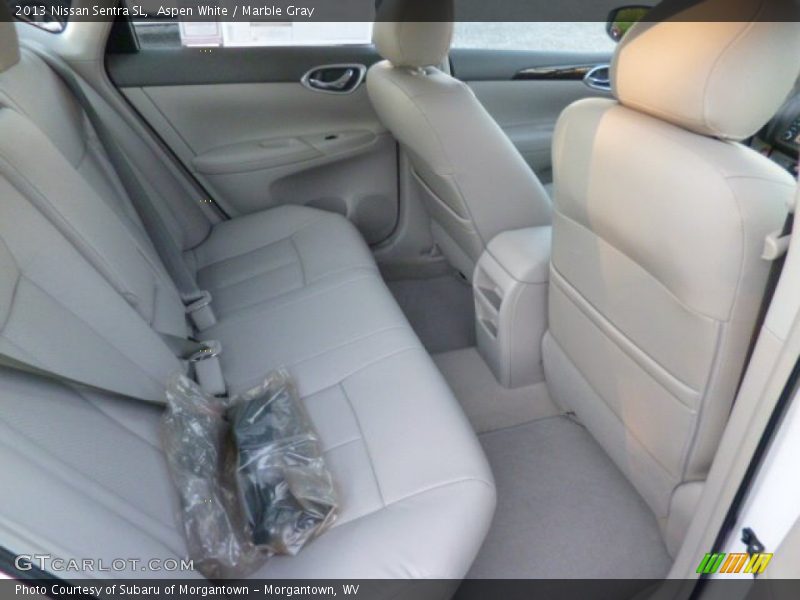Aspen White / Marble Gray 2013 Nissan Sentra SL