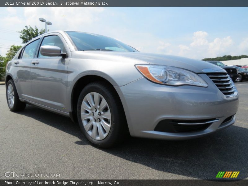 Billet Silver Metallic / Black 2013 Chrysler 200 LX Sedan