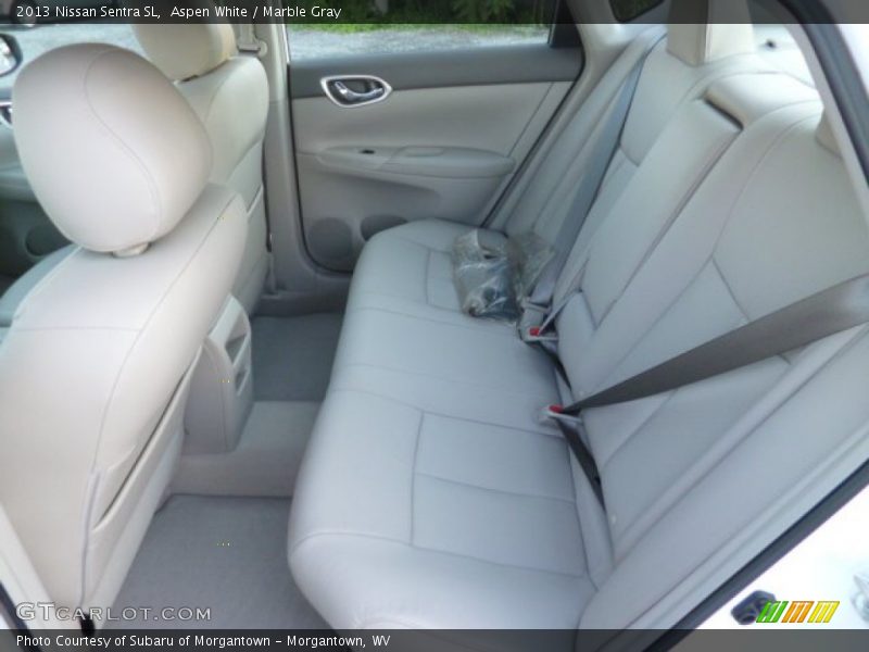 Aspen White / Marble Gray 2013 Nissan Sentra SL