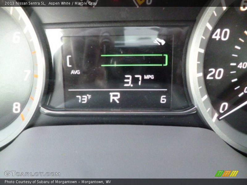 Aspen White / Marble Gray 2013 Nissan Sentra SL