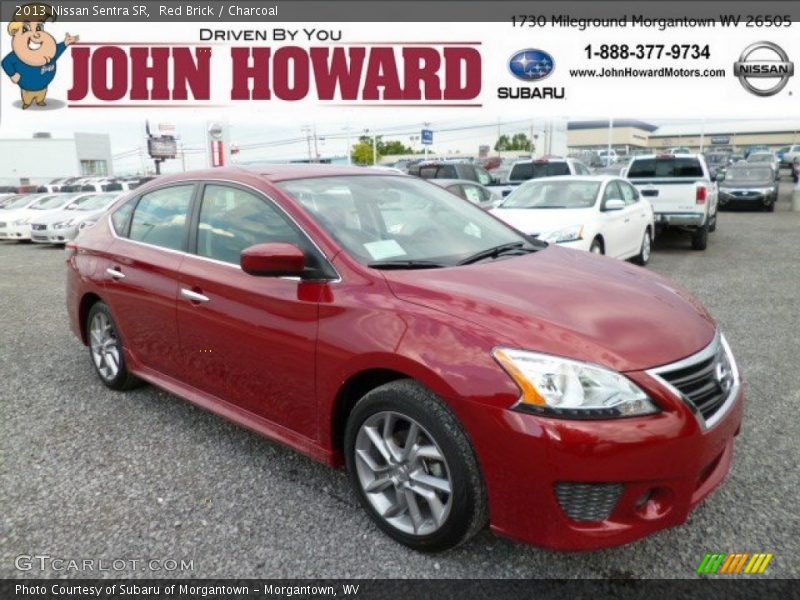 Red Brick / Charcoal 2013 Nissan Sentra SR