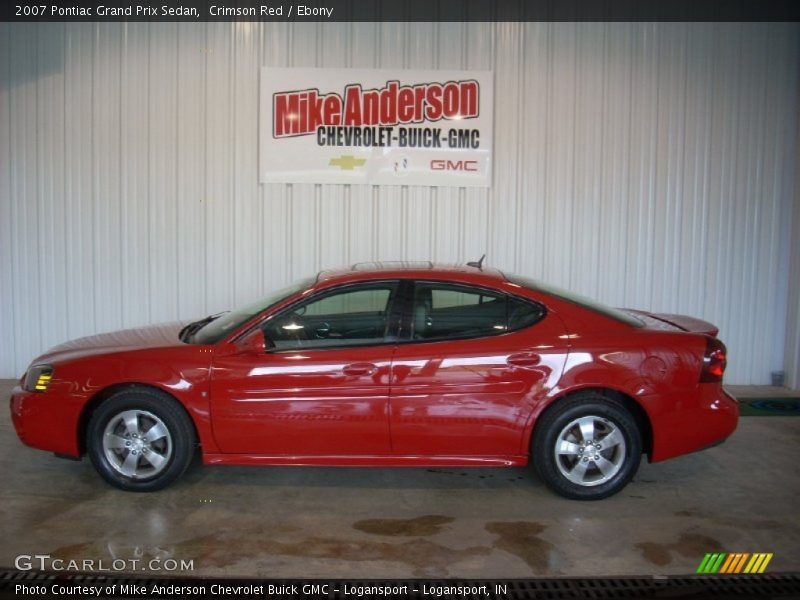 Crimson Red / Ebony 2007 Pontiac Grand Prix Sedan