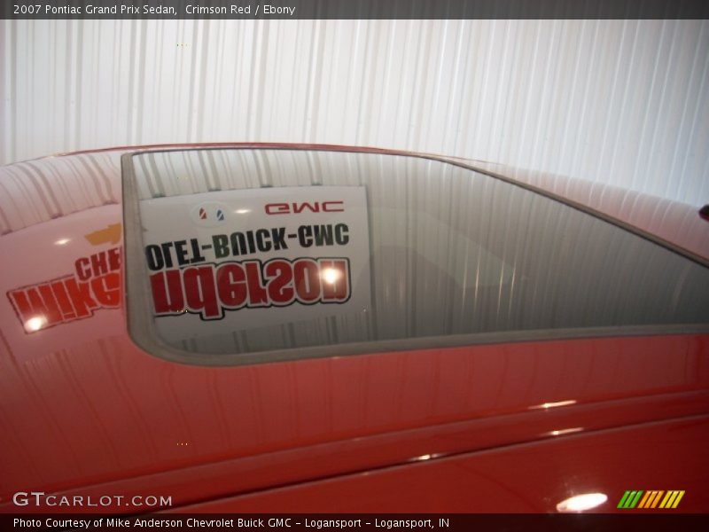 Crimson Red / Ebony 2007 Pontiac Grand Prix Sedan