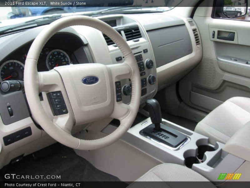 White Suede / Stone 2011 Ford Escape XLT