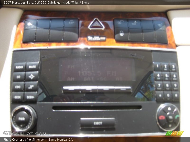 Arctic White / Stone 2007 Mercedes-Benz CLK 550 Cabriolet