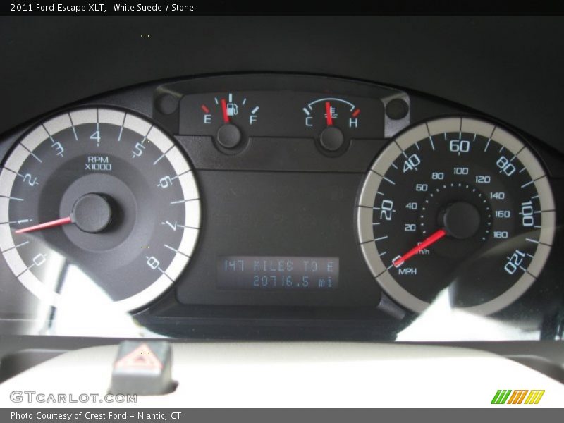 White Suede / Stone 2011 Ford Escape XLT