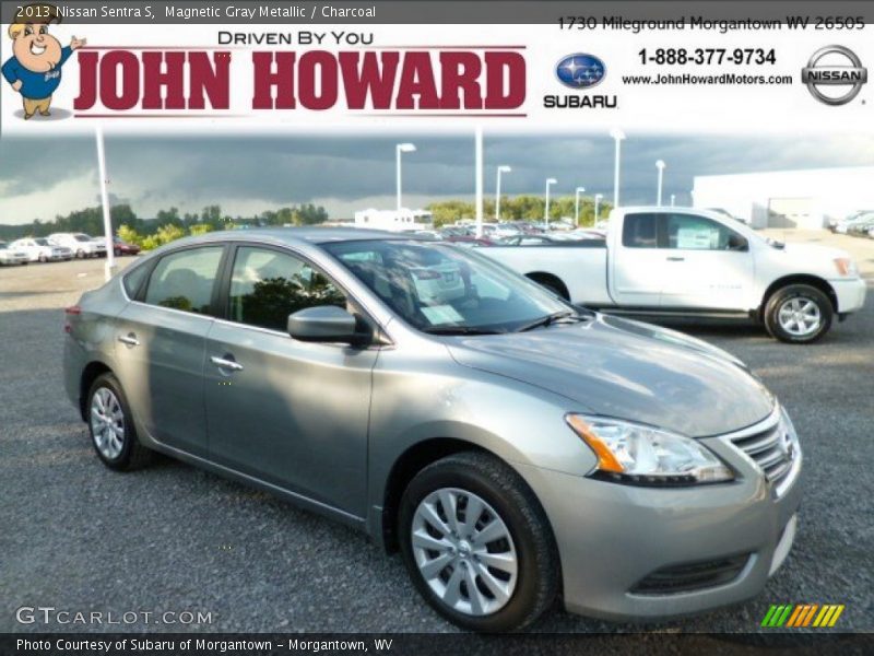 Magnetic Gray Metallic / Charcoal 2013 Nissan Sentra S