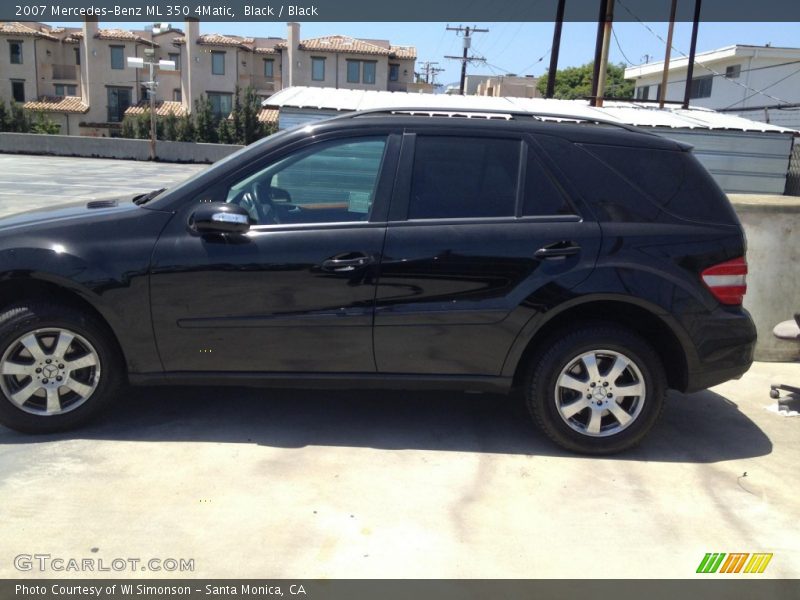 Black / Black 2007 Mercedes-Benz ML 350 4Matic