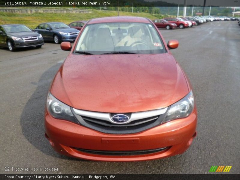 Paprika Red Pearl / Ivory 2011 Subaru Impreza 2.5i Sedan