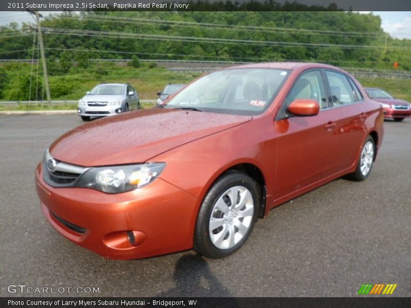 Paprika Red Pearl / Ivory 2011 Subaru Impreza 2.5i Sedan